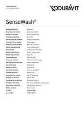 DURAVIT SensoWash 2533590000 Notice De Montage