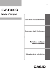Casio EW-F300C Mode D'emploi