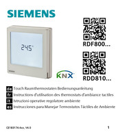 Siemens RDF810 Série Instructions D'utilisation