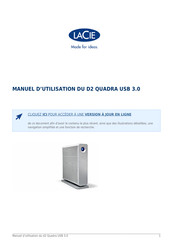 LaCie D2 QUADRA USB 3.0 Manuel D'utilisation