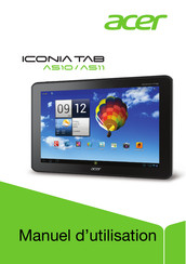 Acer ICONIA TAB A510 Manuel D'utilisation