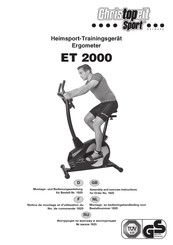Christopeit Sport ET 2000 Notice De Montage Et D'utilisation