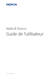 Nokia 8 Sirocco Guide De L'utilisateur