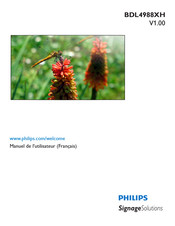 Philips SignageSolutions BDL4988XH Manuel De L'utilisateur