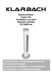 KLARBACH VS 34569 we Instructions D'utilisation Et D'installation