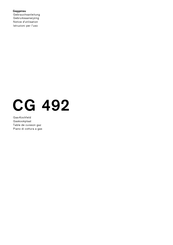 Gaggenau CG 492 Notice D'utilisation