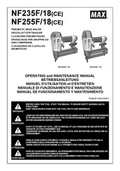 Max NF235F/18 Manuel D'utilisation Et D'entretien