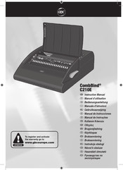 GBC CombBind C210E Manuel D'utilisation