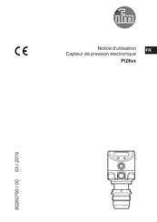 Ifm PI28 Série Notice D'utilisation