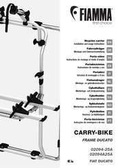 Fiamma FRAME DUCATO Instructions De Montage Et Mode D'emploi