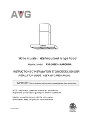 AVG AVC-306CS CAROLINA Instructions D'installation Et Guide De L'usager