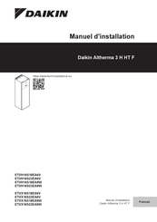 Daikin Altherma 3 H HT F+W ETVX16S23EA9W Manuel D'installation