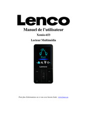 LENCO Xemio-653 Manuel De L'utilisateur