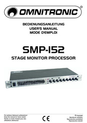 Omnitronic SMP-152 Mode D'emploi