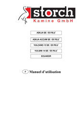 Storch Kamine ASKJA SE RLU Série Manuel D'utilisation