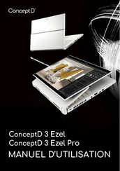 Acer ConceptD 3 Ezel Pro CC315-72P Manuel D'utilisation