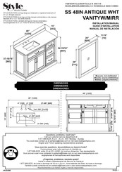 Style selections ROSENDALE 48AW COMBO Guide D'installation