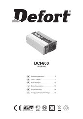 Defort DCI-600 Mode D'emploi
