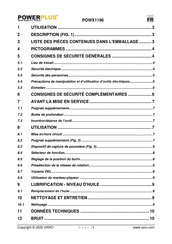 Powerplus POWX1196 Mode D'emploi