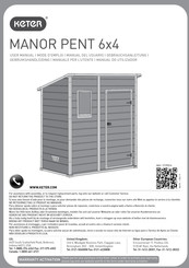 Keter MANOR PENT 6x4 Mode D'emploi