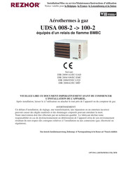 Reznor UDSA 008-2 Instructions D'utilisation