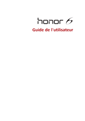 Huawei Honor 6 Guide De L'utilisateur