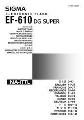 Sigma EF-610 DG Super Mode D'emploi