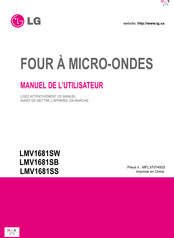 LG LMV1681SS Manuel De L'utilisateur