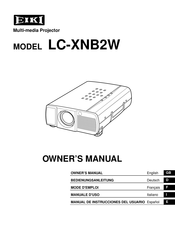 Eiki LC-XNB2W Mode D'emploi