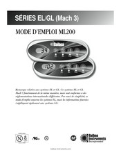 Balboa Instruments ML200 Mode D'emploi