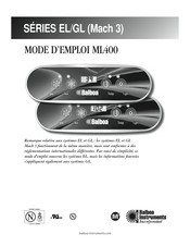 Balboa Instruments EL Série Mode D'emploi