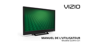 Vizio D24hn-D1 Manuel De L'utilisateur