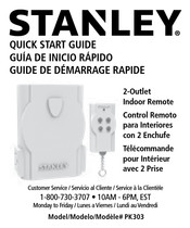 Stanley PK303 Guide De Démarrage Rapide