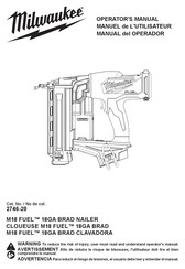 Milwaukee M18 FUEL 2746-20 Manuel De L'utilisateur