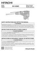 Hitachi DH 40MC Instructions De Sécurité Et Mode D'emploi