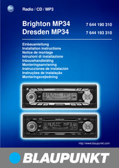 Blaupunkt Dresden MP34 Notice De Montage