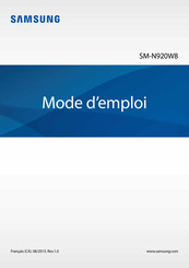 Samsung Galaxy Note 5 Mode D'emploi