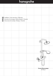 Hansgrohe Croma Showerpipe 27169 1 Série Instructions De Montage / Mode D'emploi / Garantie