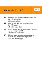 OBO Bettermann UDHome2-2 V15 UPE Instructions De Montage