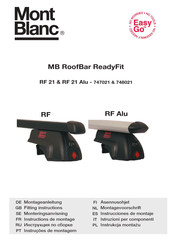 Mont Blanc MB RoofBar ReadyFit RF 21 Alu Instructions De Montage