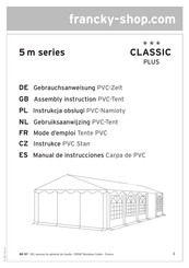 francky-shop CLASSIC PLUS 4 m Série Mode D'emploi
