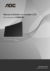 AOC C4008VU8 Manuel D'utilisation