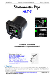 MGL Avionics Stratomaster Vega ALT-5 Manuel D'utilisation