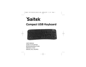 Saitek COMPACT USB KEYBOARD Guide D'utilisation