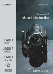 Canon LEGRIA HF M31 Manuel D'utilisation