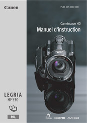 Canon Legria HF S30 Manuel D'instruction