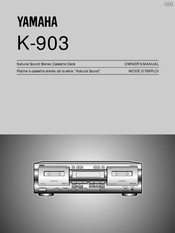 Yamaha K-903 Mode D'emploi