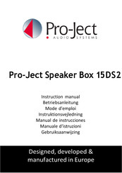 Pro-Ject Audio Systems Speaker Box 15DS2 Mode D'emploi