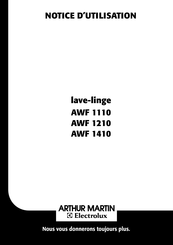 Electrolux ARTHUR MARTIN AWF 1110 Notice D'utilisation
