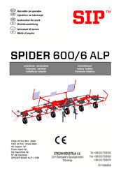 SIP SPIDER 600/6 ALP Mode D'emploi